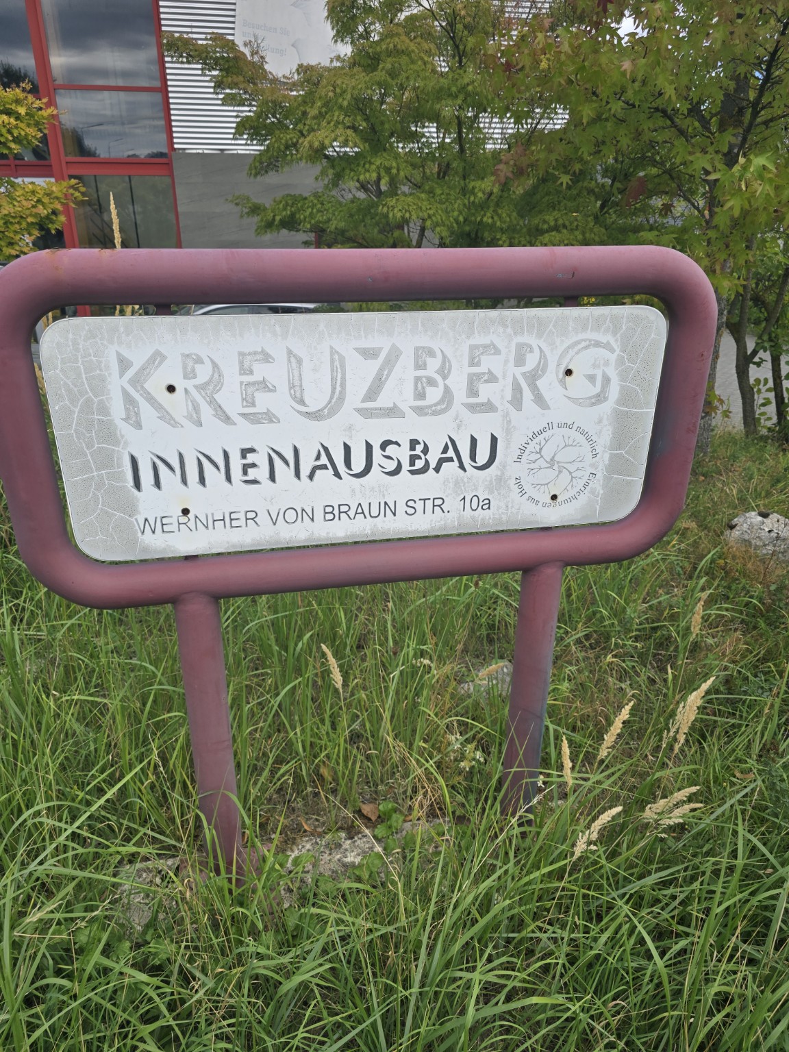 Firmenschild Kreuzberg Innenausbau
